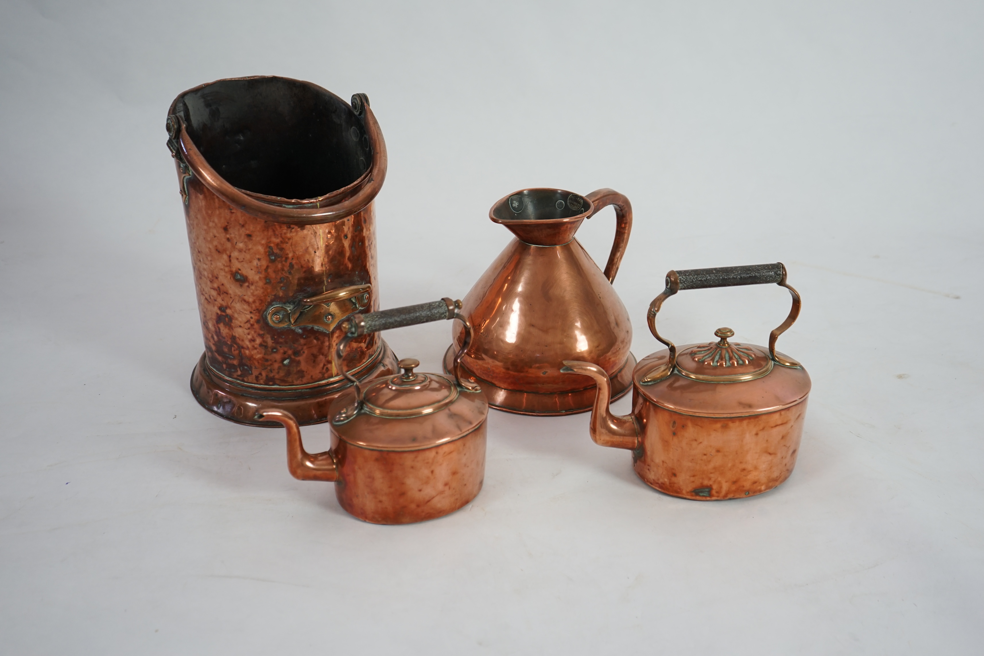 A Victorian Loftus of Oxford Street copper one gallon flagon